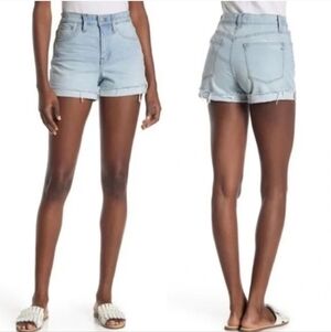 Size 32 Madewell High Waisted Denim Cut-off Shorts in Prescott Wash style# K8029